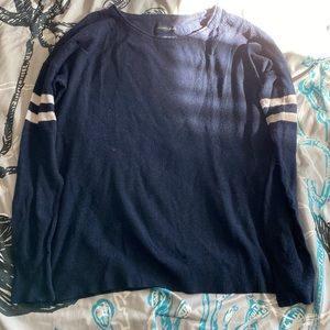 Long sleeve navy sweater